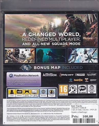 Call of Duty Ghosts - Limited Edition - PS3 (B Grade) (Genbrug)